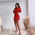 thumbnail image 1 of Autumn New European and American Commuter Backless Double-breasted Suit Dress wish Amazon ins Source Suit, 1 of 4