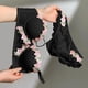 thumbnail image 4 of Brasier Mujer Tela de Mantequilla conjunto de Sujetador Retro Fruncido con Pecho Pequeño para Mujer, Lencería Estilo Pure Desire, conjunto de Dos Piezas con Bordado de Flores Grande, 4 of 4
