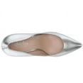 thumbnail image 2 of Charles David Maxx Silver Slip On Pointed Toe Padded Footbed Fabric Dress Pumps (Silver, 6), 2 of 6