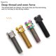 thumbnail image 3 of 4PCS Bicicleta M5 * 15/17/19 Pinza De Freno De Disco De Titanio Tornillo Frenos De Palanca De Vástago MTB De Carretera Piezas Hidráulicas De ES, 3 of 4