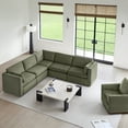 thumbnail image 2 of CHITA Oversized Modular Sectional Sofa Set,Sofa Couch with Reversible Chaise,Modern Modular Sofa for Living Room, 2 of 7