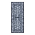 thumbnail image 6 of KUETH 2.5x10 Machine Washable Flat Pile Accent Rug with Rubber Backing, Vintage Persian Deep Blue Floral Carpet Area Rug for Entryway Bedroom and Kitchen, 6 of 6