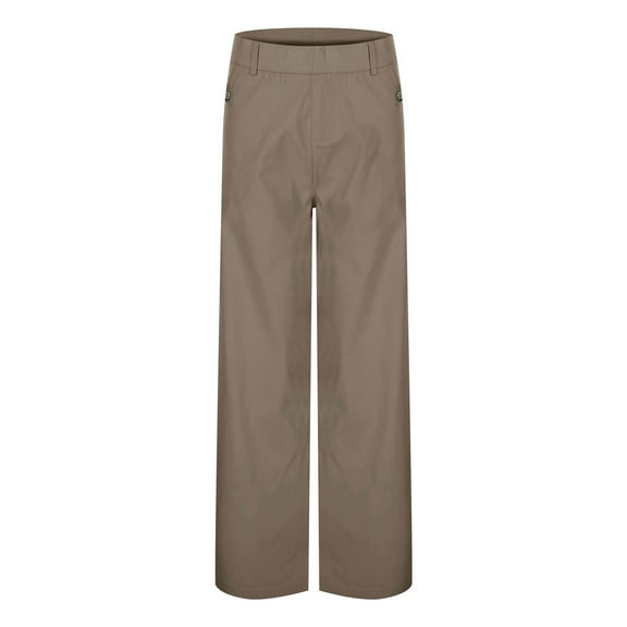 Palazzo Pants Women's Versatile Micro Flared Pants Casual Slim Fit And Drape Feeling Suit Large for Women Womens Travel Pant Casual Trouser with Pocket Leather for Women Womens Fashion Clot Brown XXXL