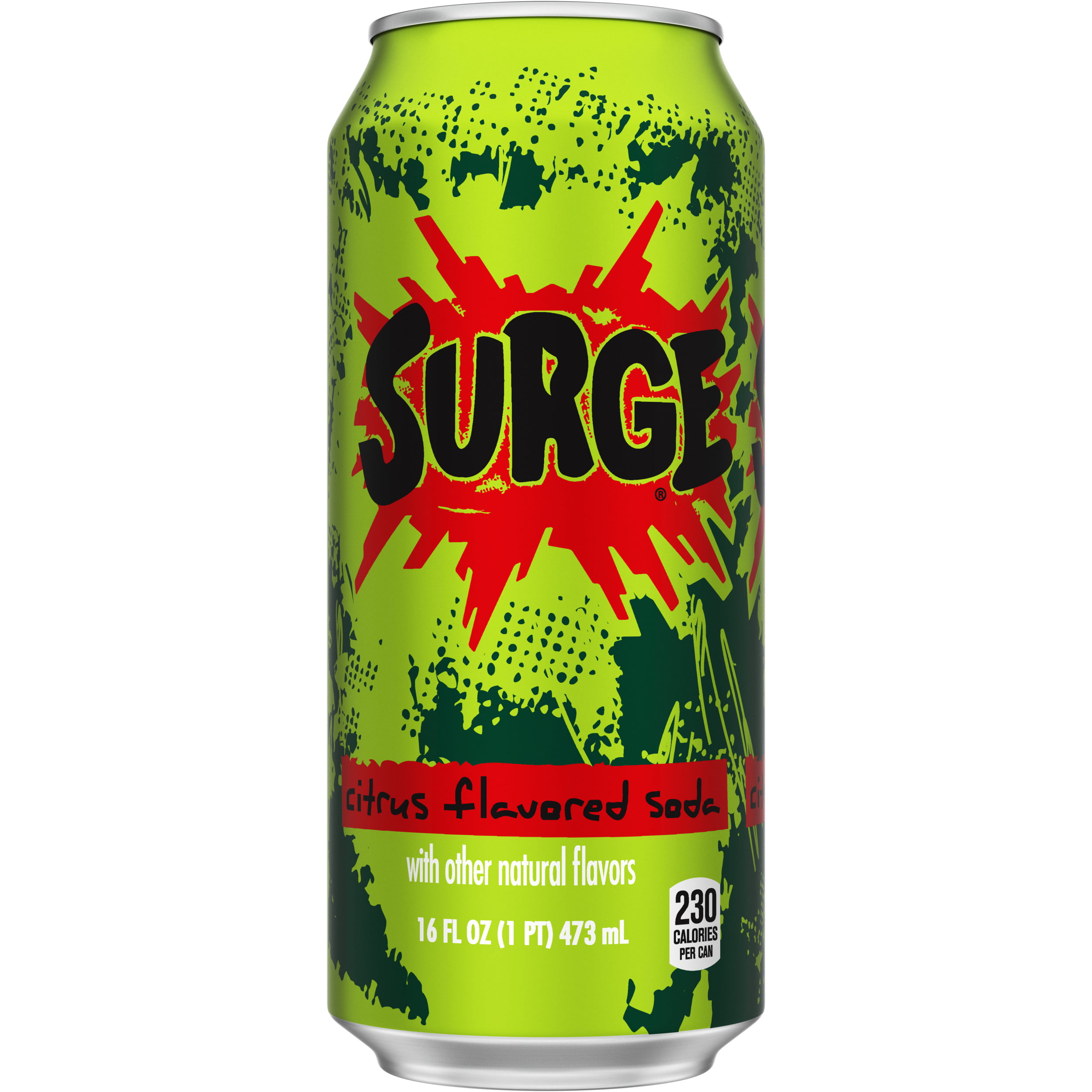 Surge Citrus Soda Soft Drink, 16 fl oz - Walmart.com