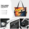 thumbnail image 3 of Balery Sunset Surfing Silhouette Beach Travel Bag - Water-Resistant, Large Capacity Lightweight Tote with 7 Pockets for Women and Men - Perfect for Beach, Pool, Gym, and Travel, 3 of 7