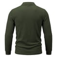 thumbnail image 4 of SUYIDA Mens Long Sleeve Polo Shirts Slim Fit Textured Knit Casual Stretch Pullover for Fall Winter Warm Slim Fit Polo Shirt Long Sleeve, 4 of 4