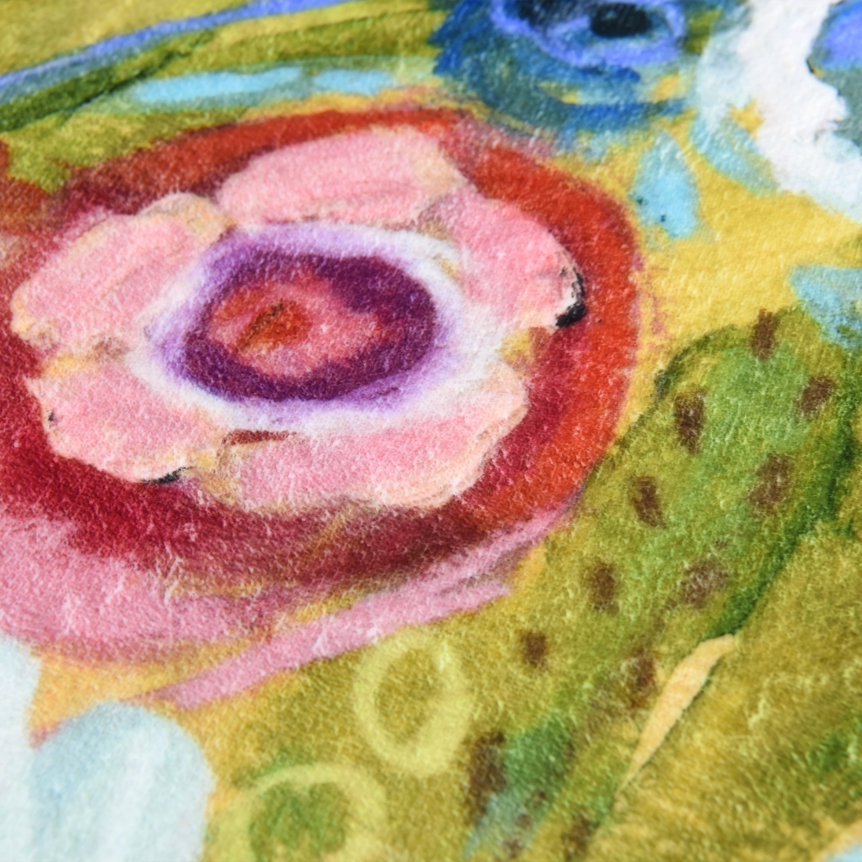 Secret Garden Floral III Washable Art Area Rug size 5'x8'