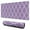 Purple Geometric Quatrefoil, variant on Long Mouse Pads for Desk,Purple Ethnic Mandala Pattern Desk Mats on Top Of Desks, Desk Mouse Pad Extra Large with 3mm Non-Slip Base and Stitched Edge for Gaming,Office,Work,Home 47.3"x23.6"