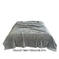 thumbnail image 2 of Tunhigl Cozy Taffeta Fleece Throw Blanket - Ultra-Soft Polyester Sofa & Nap Blanket for Adults, Pets - Plush Lightweight Throw for Living Room, Bed, Travel, All Seasons Gray, 2 of 6