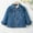 Dark Blue, variant on Luogg Trendy Girls Denim Jacket With Embroidered Collar Casual Loose Fit Outerwear For Toddlers Kids Spring Fall Fashion Girls Jacket For School Lightweight Size 3-4 Years