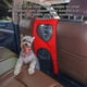 thumbnail image 3 of sweethay Red de barrera para mascotas de coche para animales pequeños, asiento trasero de seguridad, malla espacial Universal, Protector de vehículo de Ventana automotriz Rojo sweethay VI001591-02, 3 of 6