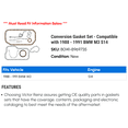 thumbnail image 2 of Conversion Gasket Set - Compatible with 1988 - 1991 BMW M3 S14 1989 1990, 2 of 2