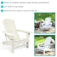 thumbnail image 2 of Sunnydaze Chaise Adirondack Style Lac pour l'Extérieur avec Porte-Gobelet - Blanc, 2 of 9