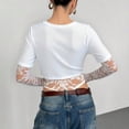 thumbnail image 5 of Wowcloth Women's Crop Top, Chic Solid Color, Slim Fit Short Sleeve for Daily Wear, 5 of 8
