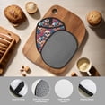 thumbnail image 4 of Sikiie colorful Skull rose Silicone Pot Holders, Oven Mitts Heat Resistant Hot Pads, Non Slip Pot Holder for Kitchen Baking and Cooking 9.4 x 7.5 Inches, 4 of 7