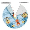 thumbnail image 4 of Kll 48" Christmas Tree Skirt Giraffe Come Out From Zipper Xmas Tree Skirts Mat For New Year Xmas Holiday Party Indoor Outdoor Home Decoration, 4 of 9