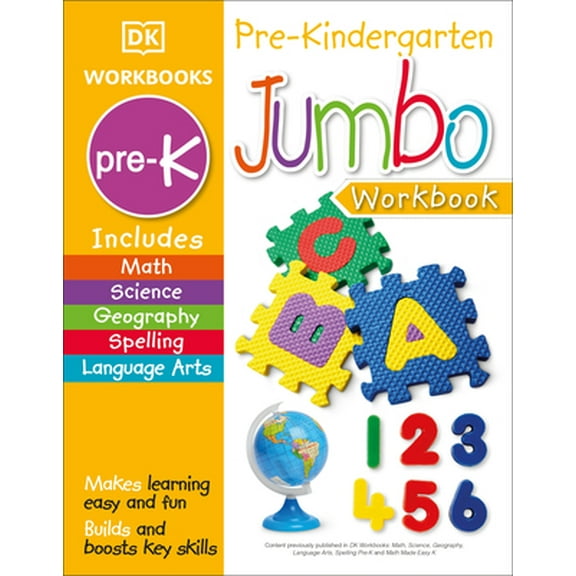 Pre-Owned Jumbo Pre Kindergarten Workbook (Paperback) 0744032962 9780744032963