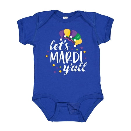 

Inktastic Mardi Gras Let s Mardi Y all with Jester Hat Gift Baby Boy or Baby Girl Bodysuit