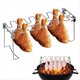 thumbnail image 3 of Soporte para Parrilla Costillas, Parrillas para Filetes, Parrilla Acero Inoxidable para Costillas Res y Pollo, Color Negro, para Ahumador A Gas, Herramientas para Barbacoa, 3 of 5
