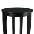 thumbnail image 3 of Convenience Concepts American Heritage Round Sofa & Couch End Table, Black, 3 of 7