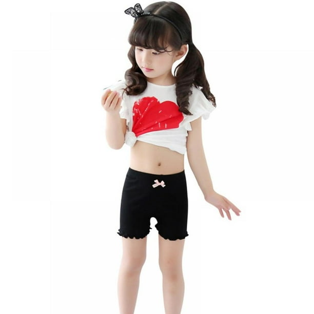 Girls Dance Shorts Bike Shorts Breathable and Safety Active Under Dress Shorts for Playgrounds