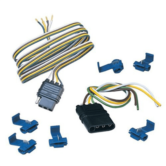 Hopkins Towing Trailer Connector Set 48 in. Vehicle Side 4 Flat, 48205