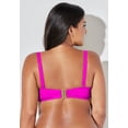 thumbnail image 6 of Swimsuits for All Women's Valentine Ruched Bandeau Bikini Top, 6 of 6