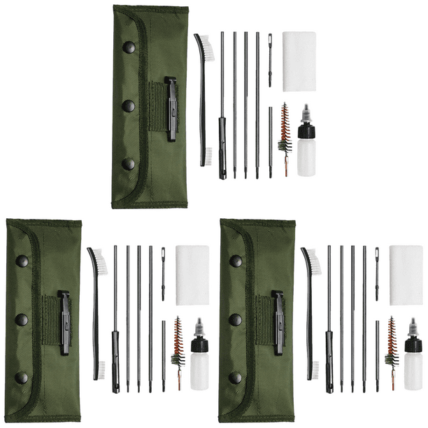 12 Unids/set Kit Limpieza Pistola Limpiador Juego Cepillos para Rifle .22LR .223 .257