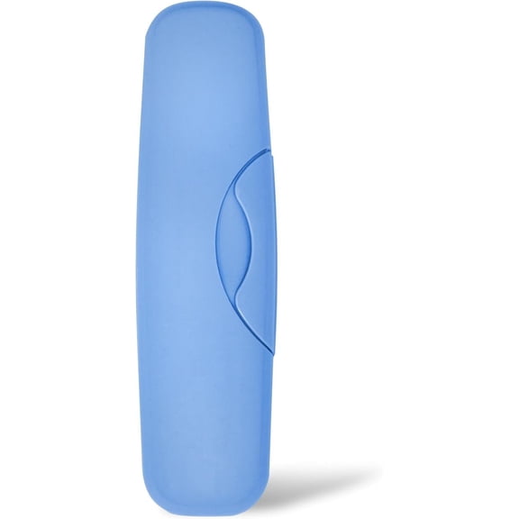 RADIUS Toothbrush Travel Case for Big Brush/Original/ Scuba Brushes, BPA-Free Recycled Plastic, 6.88H - 1.5W - 2L in - Light Blue