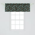 thumbnail image 2 of Ambesonne Paisley Window Valance, Modern Teardrop Shapes, 54" X 18", Brown Blue and Dark Blue, 2 of 3