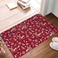 thumbnail image 4 of Gukieu Festive Reindeer Print Dust-proof Floor Mats, Water-absorbent and Non-slip Flannel Door Mats 16x24in, Home Decoration Suitable for Kitchen, Bathroom, Garage, 4 of 7