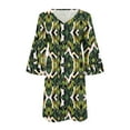 thumbnail image 3 of WILLBEST Vestidos Elegante Vestido Casual De Mujer Para Uso Diario, Vacaciones Y Hogar. Diseño De Cuello En V De Corte Relajado Para Mayor Comodidad Y Versatilidad., 3 of 3