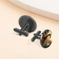 thumbnail image 6 of Deer Elegant Dress Shirt Cufflink Set Made of Stainless Steel for Formal Occasions, 6 of 6
