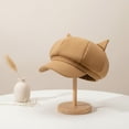 thumbnail image 4 of Jiibva New Beret Women Cute Cat Ear Octagonal Hats Women Newsboy Cap Beret Women Vintage Painter Winter Hats for Women Octagonal Caps, 4 of 7