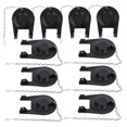 thumbnail image 4 of BESTYASH 10 Pcs Valve de Remplacement Universelle Noire pour Réservoir de Toilette avec Chaîne pour Réparation de Toilette, 4 of 7