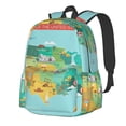 thumbnail image 1 of Disketp USA Tourist Map Mochila Escolar de Gran Capacidad y Peso Ligero, Mochila de Viaje Ideal para Escuela, Trabajo y Uso Diario, Cómoda y con Estilo, 1 of 8