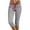 Gray womens pants, variant on up to 60% off Gifts wycnly Capris for Women Casual Elastic Waist Drawstring Stretchy Cropped Pants Plus Size Solid Slim Sports Workout 3/4 Trousers with Pocket Black l