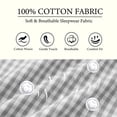 thumbnail image 6 of UVN Womens Cotton 2 Piece Pajama Set Fall Gingham Button up Top and Long Pant Casual Ladies Plaid Loungewear, 6 of 10