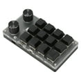 thumbnail image 1 of Mini Teclado, Diseño de Perilla, Interruptor Rojo, Teclado Mecánnico, Teclado Ergonímico Programable Con USB Con Cable, Bt Inalmbrico para Juegos, Medios de Oficina, 1 of 7