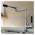 thumbnail image 3 of Copper 180-degree Folding Kitchen Faucet Kitchen Faucet With Hot And Cold Universal Rotating Retractable Washbasin Washbasin ,Effortless Installation, 3 of 7