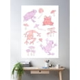 thumbnail image 2 of Frogs And Mushrooms Poster Wall Art, Modern Wall Decor For Living Room Bedroom, 16x24 UNFRAMED, 2 of 3