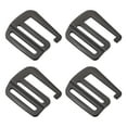 thumbnail image 1 of Metal G Ganchos Correas Hebillas, 4uds 1,26" 32mm G-Gancho Ondulada Hebilla Ajustador Desliza Hebilla para Mochila Correa Cinta, Mate Negro, 1 of 5