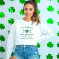 thumbnail image 2 of Farm Fresh Four Leaf Clovers Sweatshirt, Vintage Style St. Patrick's Day Apparel, Unisex Green Pullover, Irish Heritage Clothing, 2 of 7