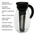 thumbnail image 2 of Primula Flavor Up Airtight Cold Brew Iced Coffee Maker with Fruit Infusion Core for Infused Beverages, Dishwasher Safe, 2.7Qt, Black, 2 of 10