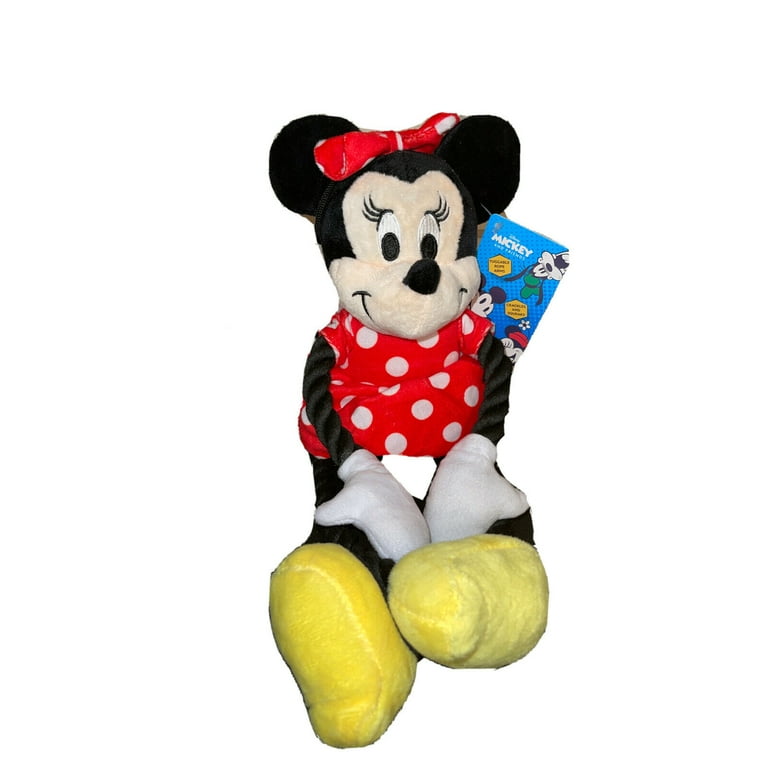 Disney Mickey Friends Rope Minnie Squeaky Crinkle Dog Toy