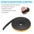 thumbnail image 3 of Uxcell 2 Roll Total 19.6Ft 5/8"W x 1/5"T EPDM Weather Stripping Door Seal , Black, 3 of 5