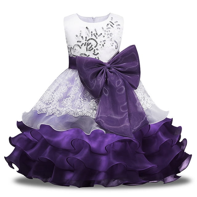 Nouvelles Robes pour Filles Tutu Princesse Robe de Soirée pour Enfants Robe de Demoiselle d'Honneur pour Enfants Robe de Mariage vestido 5 6 7 8 Ans