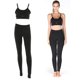 thumbnail image 2 of Conjunto de mallas y pantalones con sujetador deportivo para mujer, ropa de yoga, traje de entrenamiento físico (negro M), 2 of 8