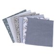 thumbnail image 3 of 7pcs 25\*25Cm Cotton Fabric Printed Cloth Sewing Quilting Fabrics For Needlework DIY Handmade Accessories grey 25x25cm, 3 of 8