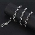 thumbnail image 6 of K-KED Solid 925 Sterling Silver Chain Men 6mm Oval Rolo Link Necklace 32g/27.5inch, 6 of 7